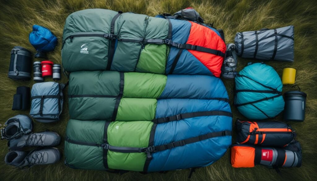 packing sleeping bags