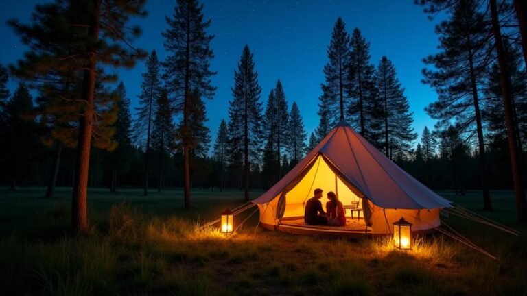 cozy romantic tents couples